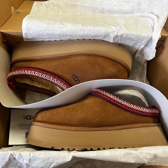 Ugg Women's Tazz Platform Slipper Chestnut 11 NEW - Picture 6 of 8